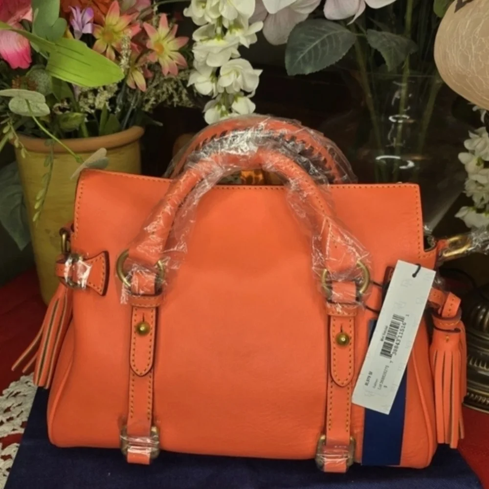 NWT Dooney & Bourke Mini Salmon Satchel - Picture 2 of 8